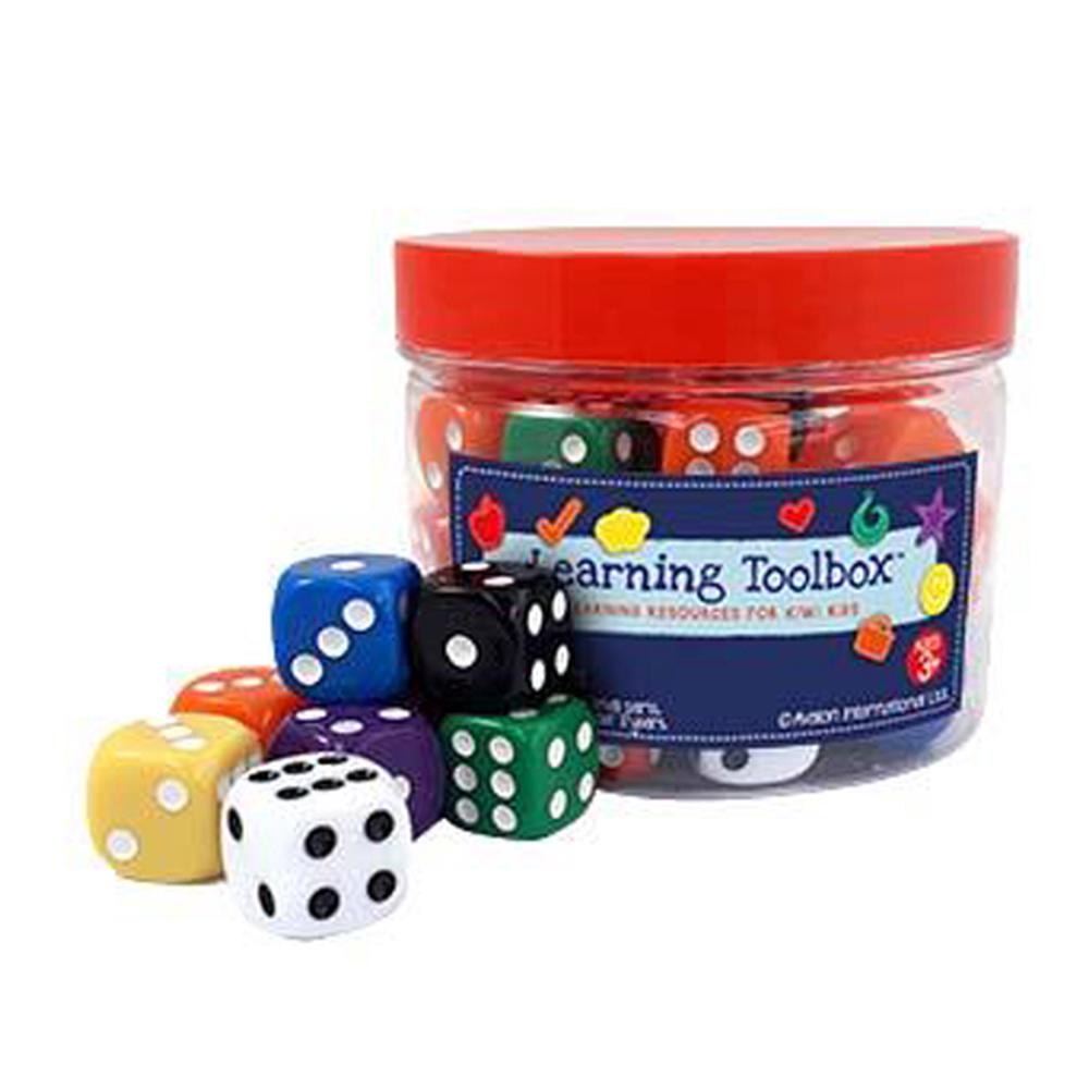 Coloured Dice, 50 Piece, 9414740999547