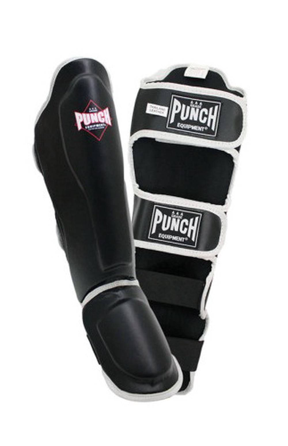 Punch Black Diamond Shin Pads (Black/White) - XL, 9415101008236