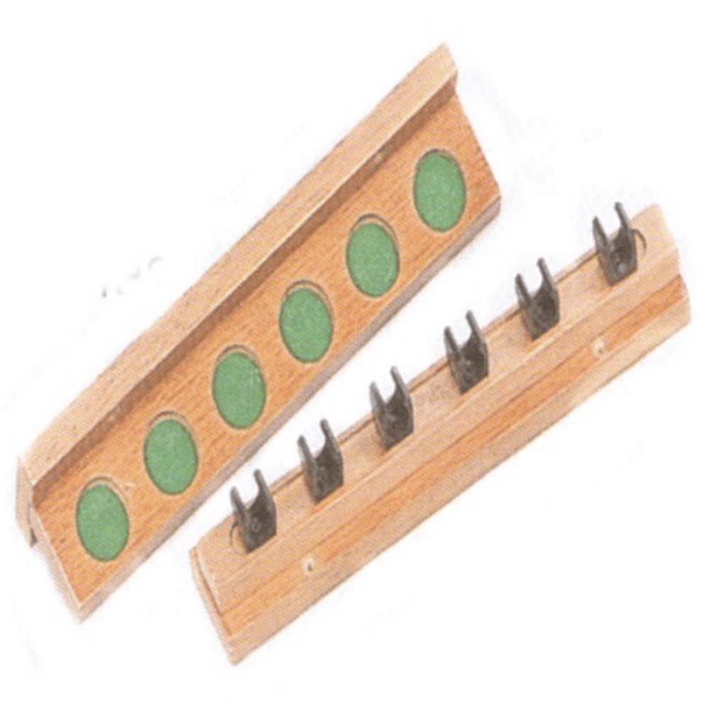 Tiger Billiards Cue Rack 8056-6, 6 Cues, 9415101452701