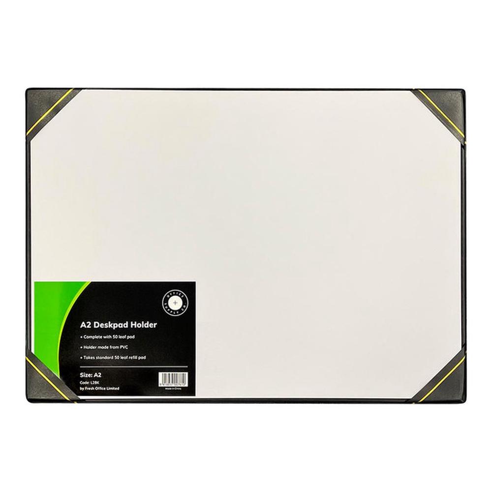 OSC Desk Pad Holder, PVC Corners (Black) A2 Buy online at The Nile