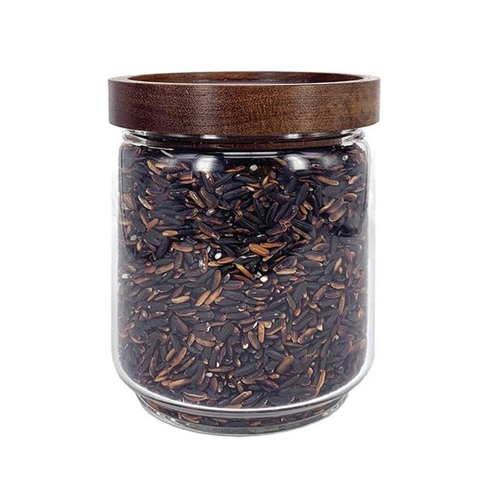 Glass Jar With Acacia Lid, 9419740119940