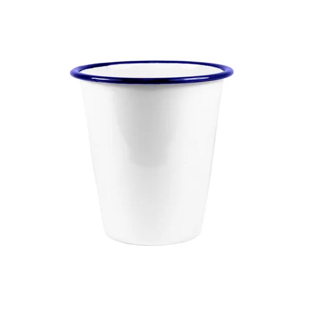 Enamel Tumbler (White/Blue) - 350mL, 9419740280343