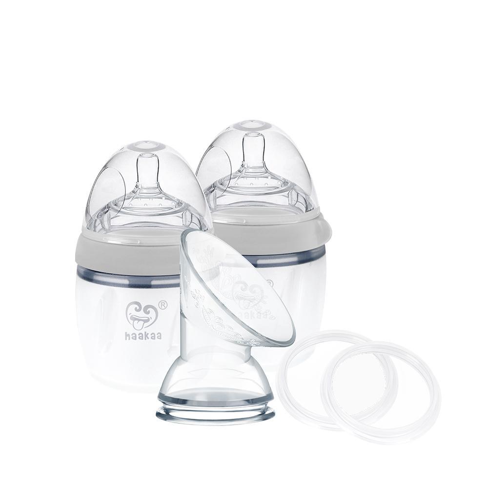 Silicone Pump and Bottle Pack (Grey), 9420060201864