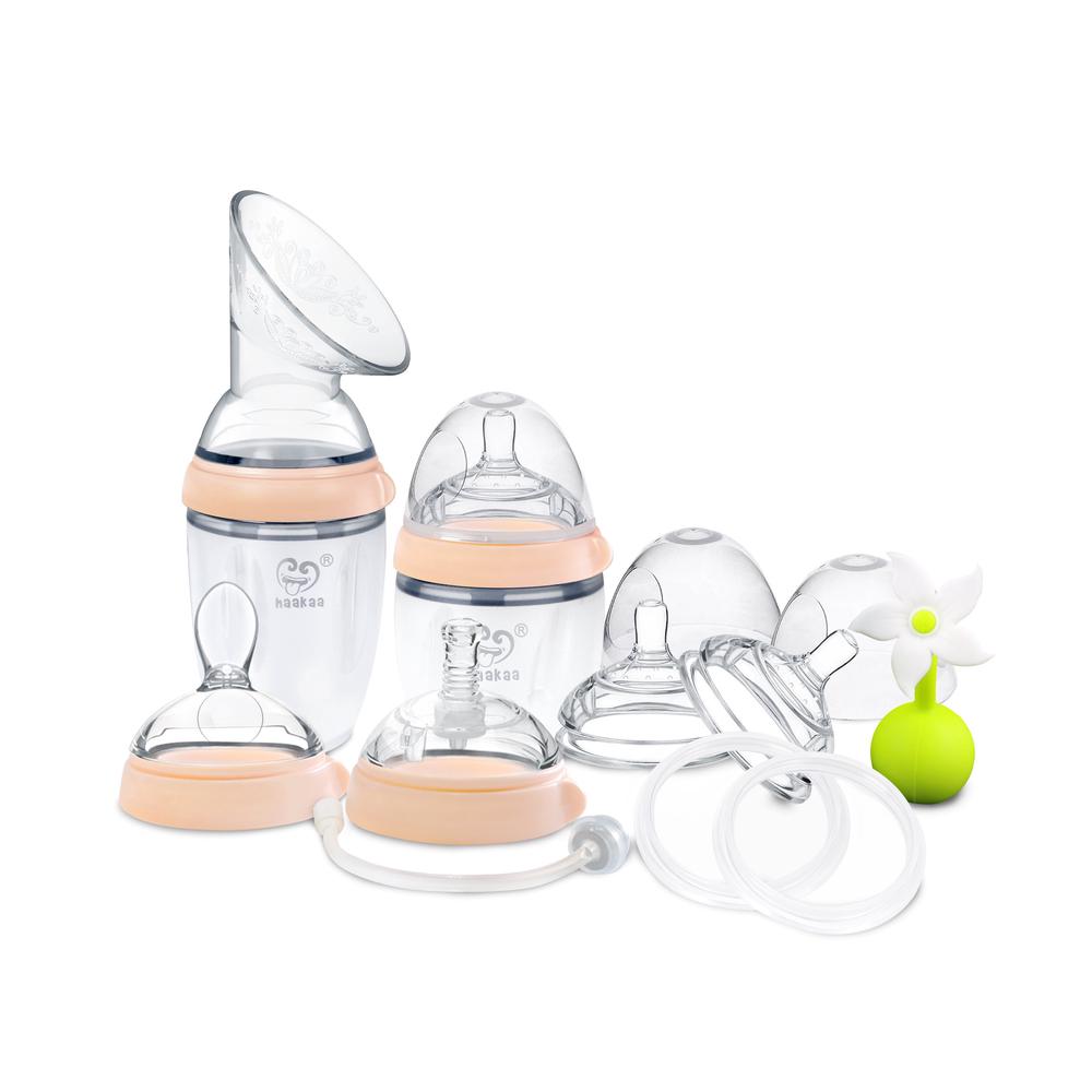 Premium Silicone Pump and Bottle Pack (Nude), 9420060201888