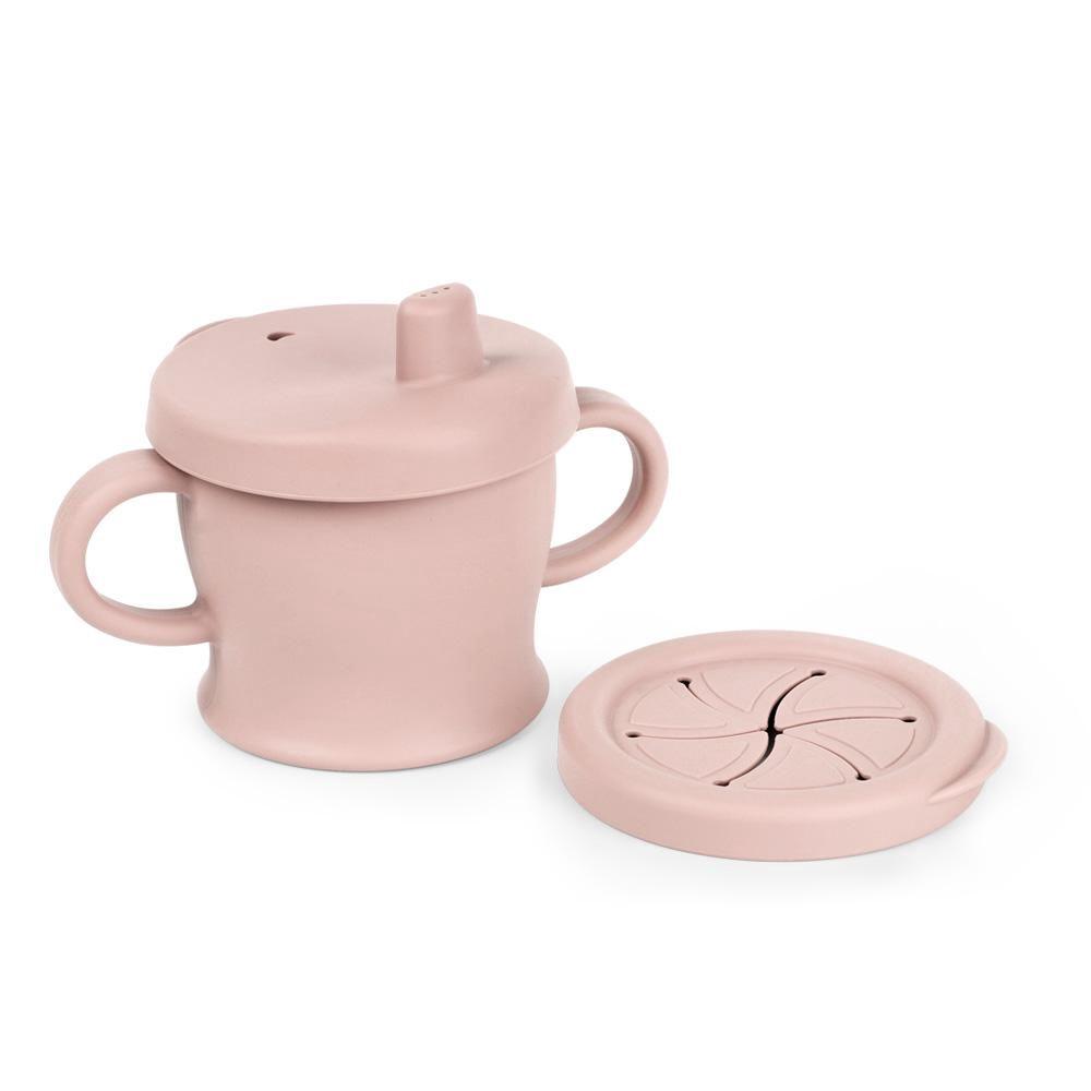 Silicone Sip-N-Snack Cup (Blush), 9420060206456