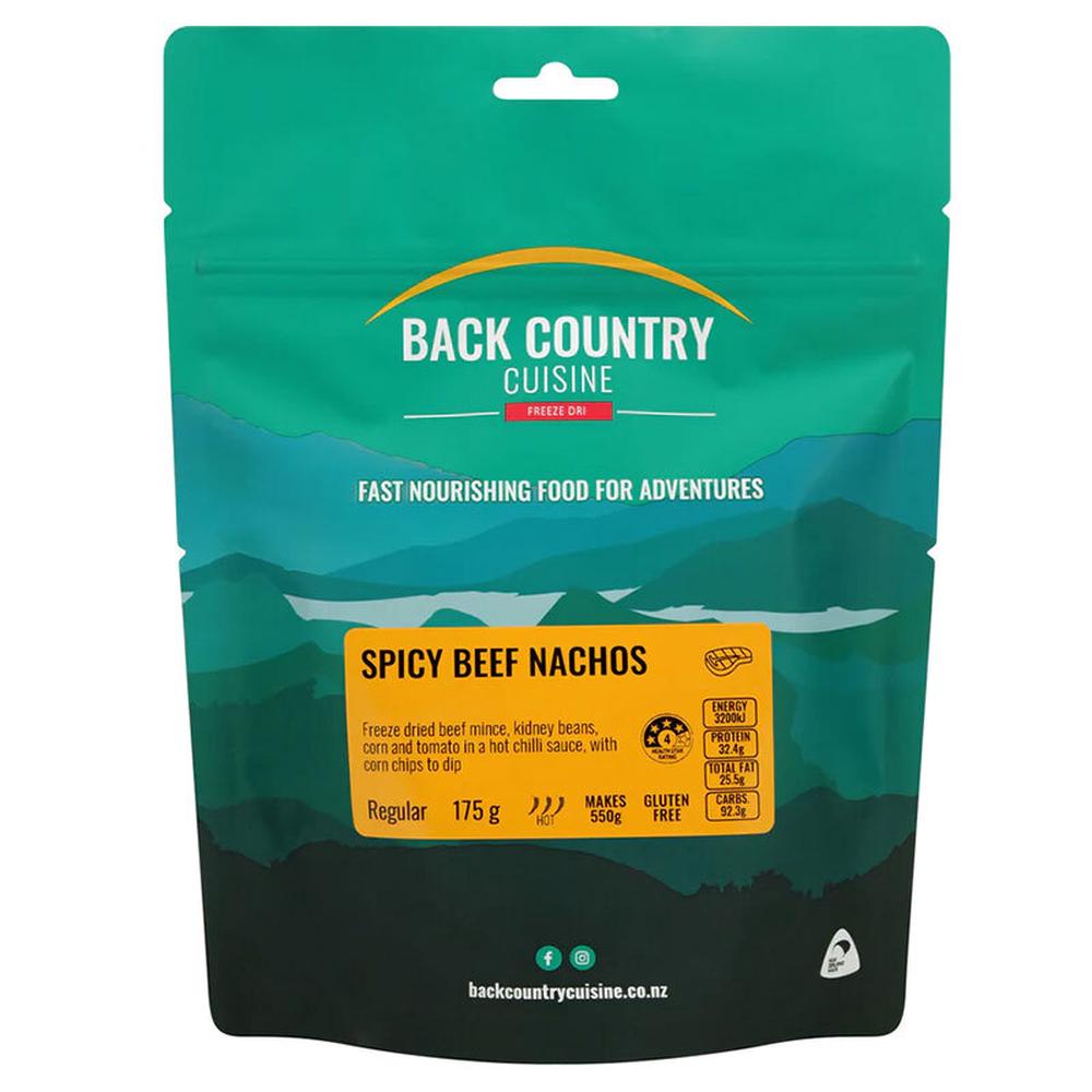 Back Country Cuisine Freeze Dried Meal Fast Nourishing Food for Adventures (Spicy Beef Nachos) - 175g, 9421002420374