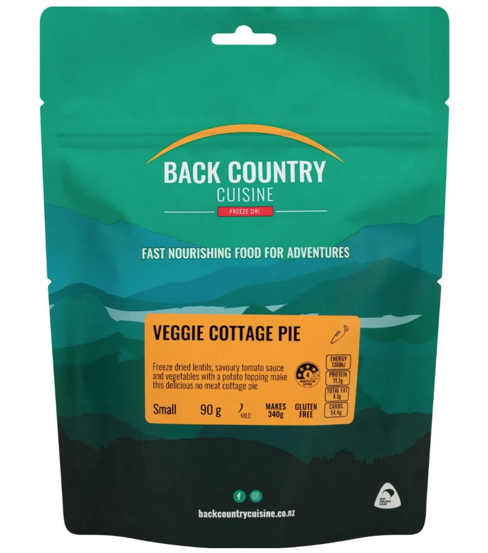 Back Country Cuisine Freeze Dried Meal Fast Nourishing Food for Adventures (Veggie Cottage Pie) - 90g, 9421002420886