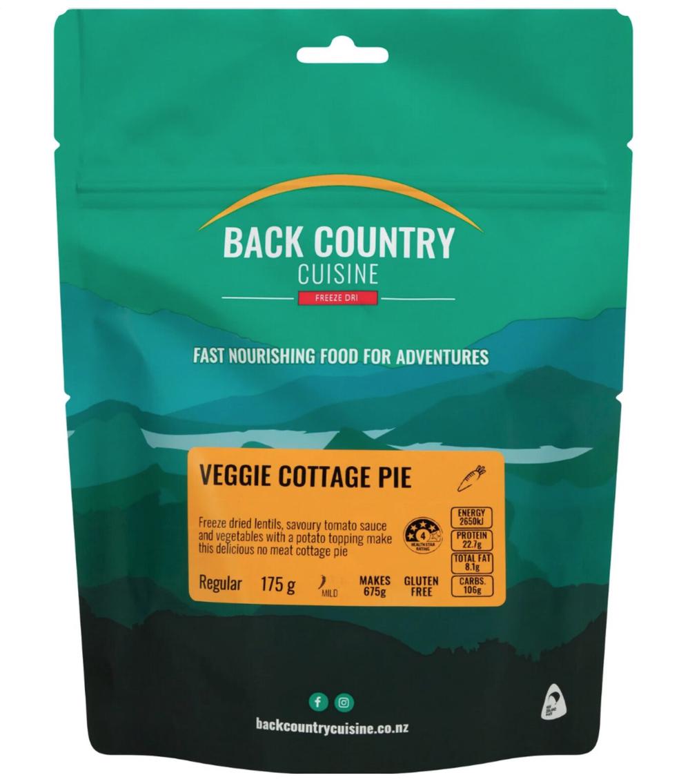 Back Country Cuisine Freeze Dried Meal Fast Nourishing Food for Adventures (Veggie Cottage Pie) - 175g, 9421002420893