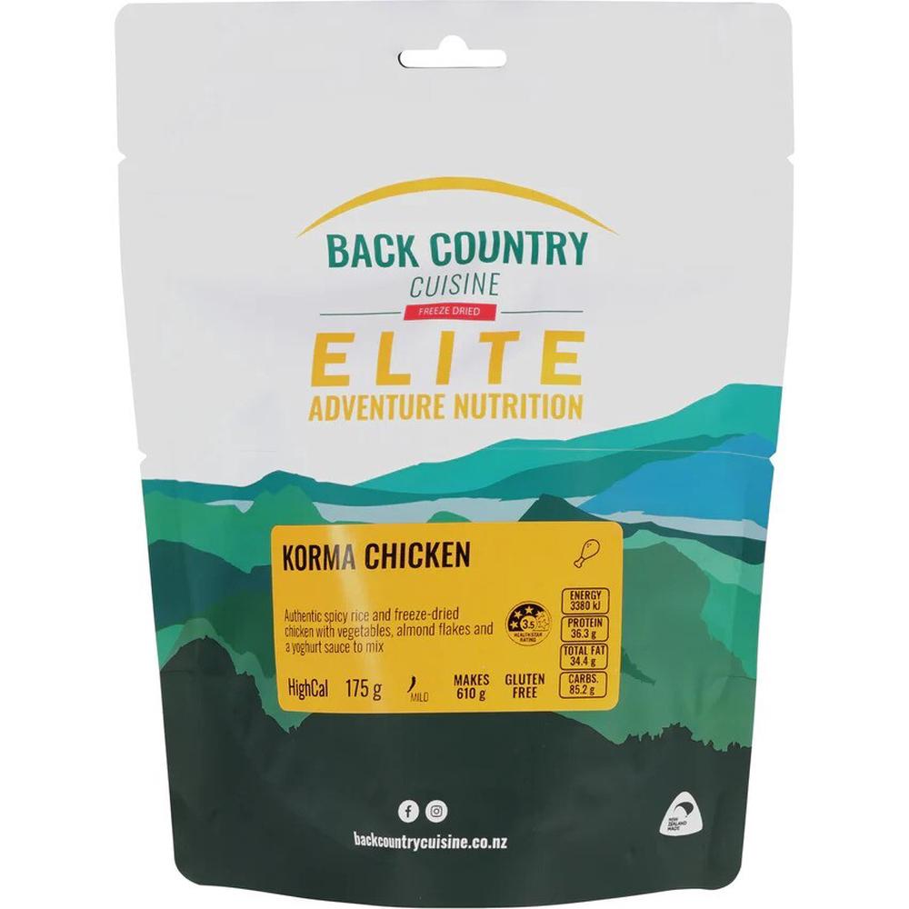 Back Country Cuisine Freeze Dried Elite Adventure Nutrition (Korma Chicken) - 175g, 9421002421197