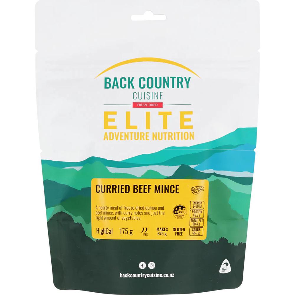 Back Country Cuisine Freeze Dried Elite Adventure Nutrition (Curried Beef Mince) - 175g, 9421002421234