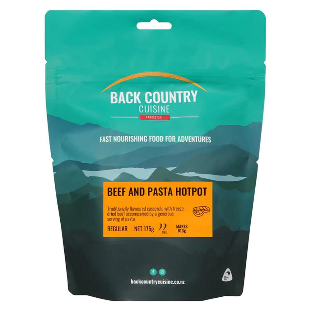 Back Country Cuisine Freeze Dried Meal Fast Nourishing Food for Adventures (Beef & Pasta Hotpot) - 175g, 9421002424037