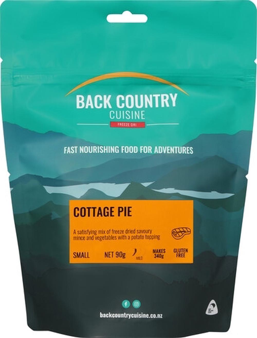 Back Country Cuisine Freeze Dried Meal Fast Nourishing Food for Adventures (Cottage Pie) - 90g, 9421002424167