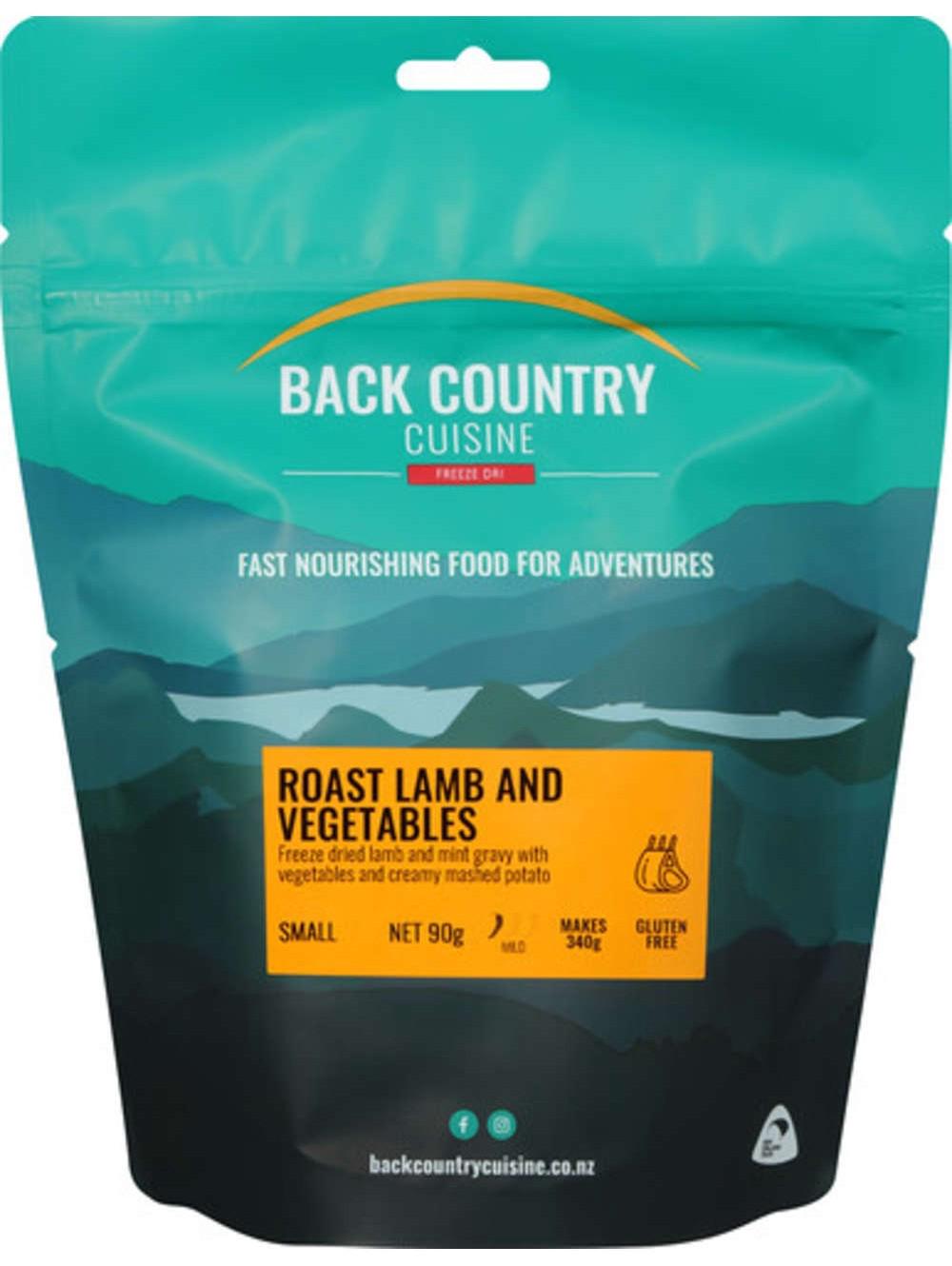 Back Country Cuisine Outdoor Food Pack - Roast Lamb & Veges - Single, 9421002425027