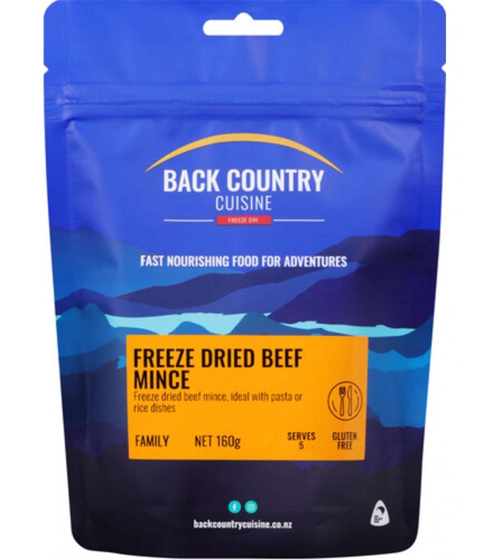 Back Country Cuisine Outdoor Food Pack - Freeze-Dri Beef Mince - Family, 9421002426741