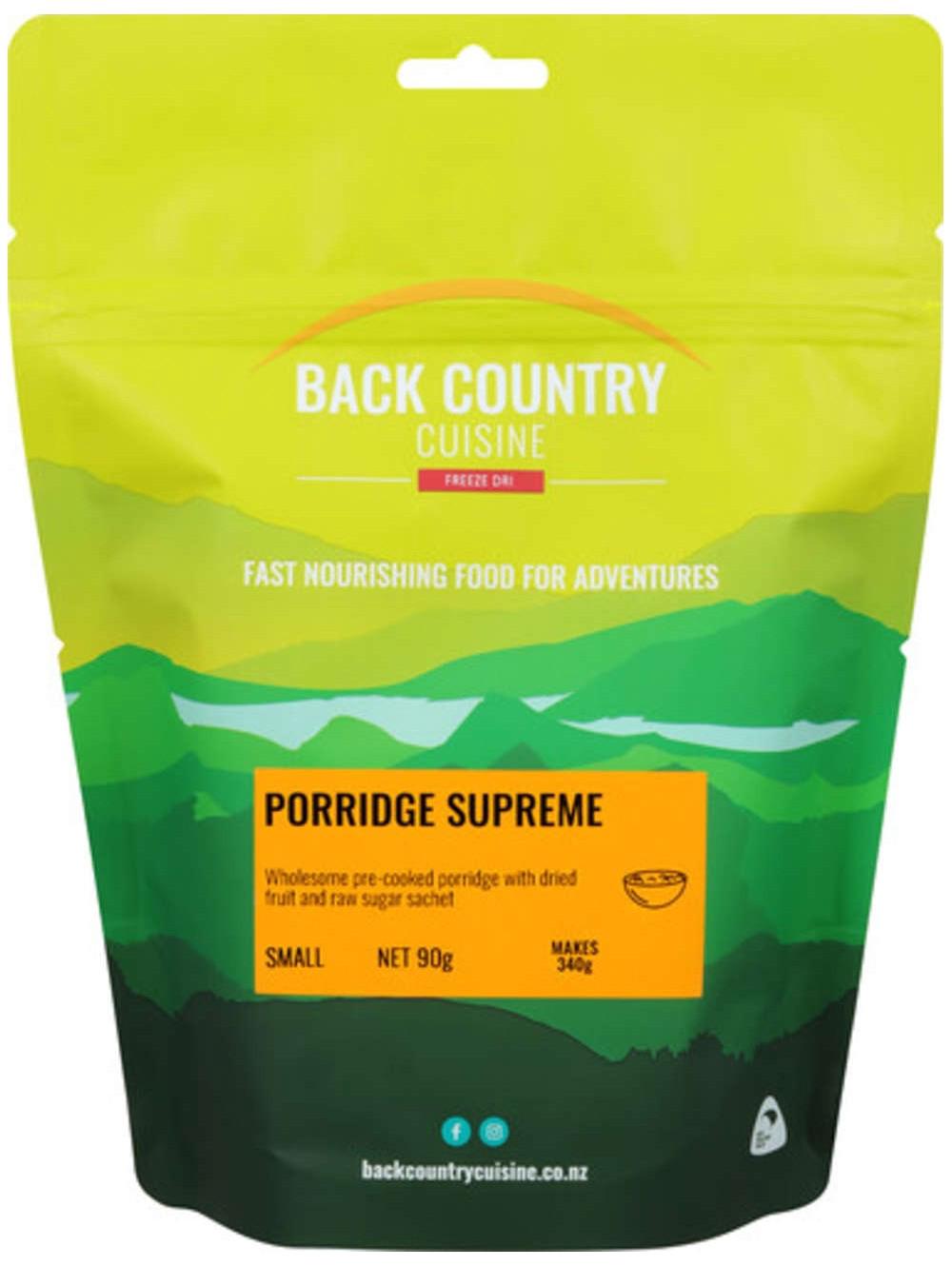 Back Country Cuisine Outdoor Food Pack - Porridge Supreme - Single, 9421002427427
