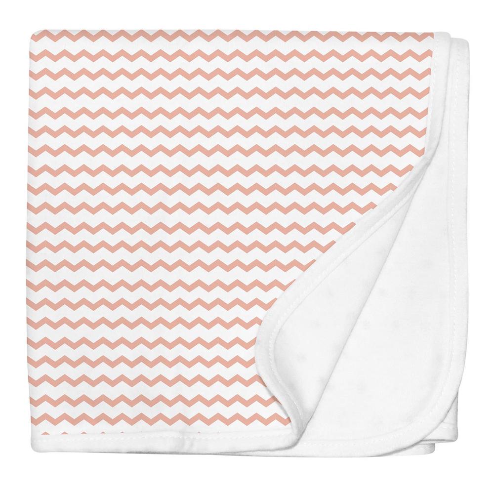 Jersey Swaddle Blanket (Pink Chevron), 9421018210822