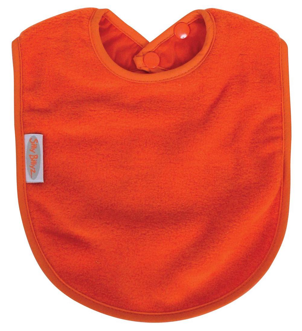 Silly Billyz Fleece Plain Neck Large Bib (Orange), 9421018211638