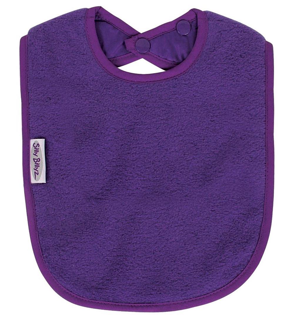Fleece Plain Neck Large Bib - Purple, 9421018211720