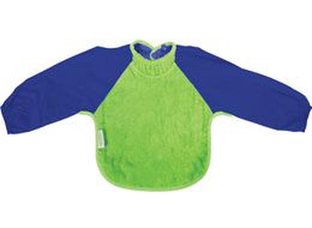 Small Fleece Long Sleeve Bib (Lime/Royal), 9421018211843