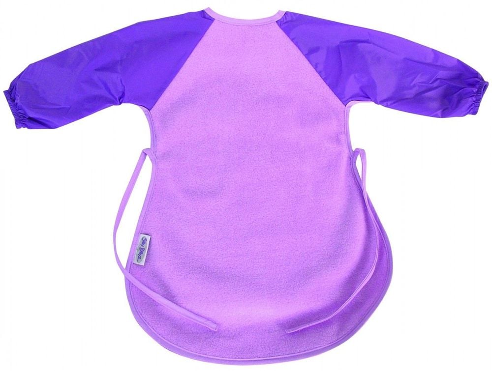 Silly Billyz Fleece Messy Eater Bib (Mauve/Lilac) by Silly Billyz - ISBN: 9421018212376