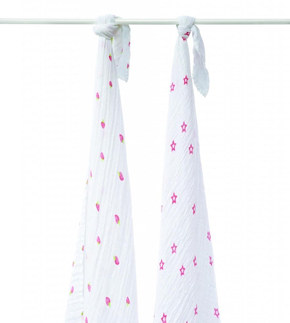 Muslin Wrap 4 Pack (Strawberry), 9421018215346