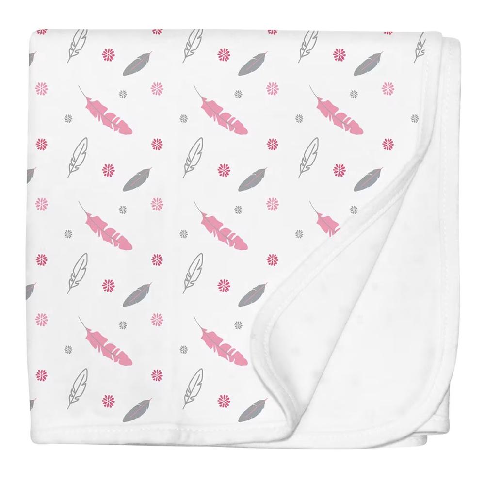 Jersey Swaddle Blanket (Feathers), 9421018215858