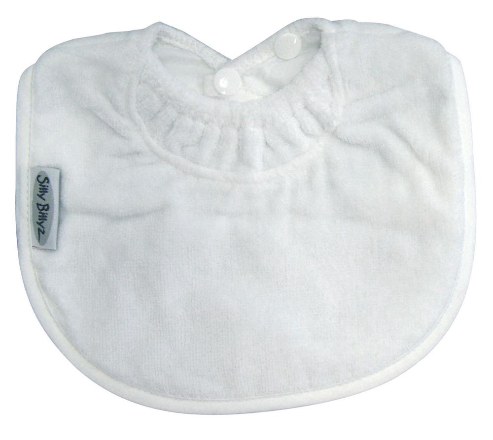 Silly Billyz Towel Baby's First Bib (White), 9421018216787