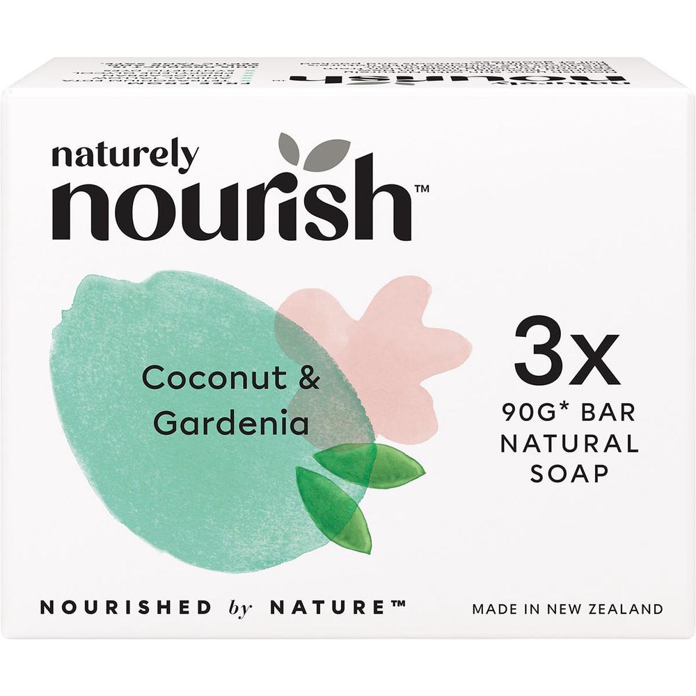 Natural Soap Bar Coconut & Gardenia, 3 Pack, 9421038080054