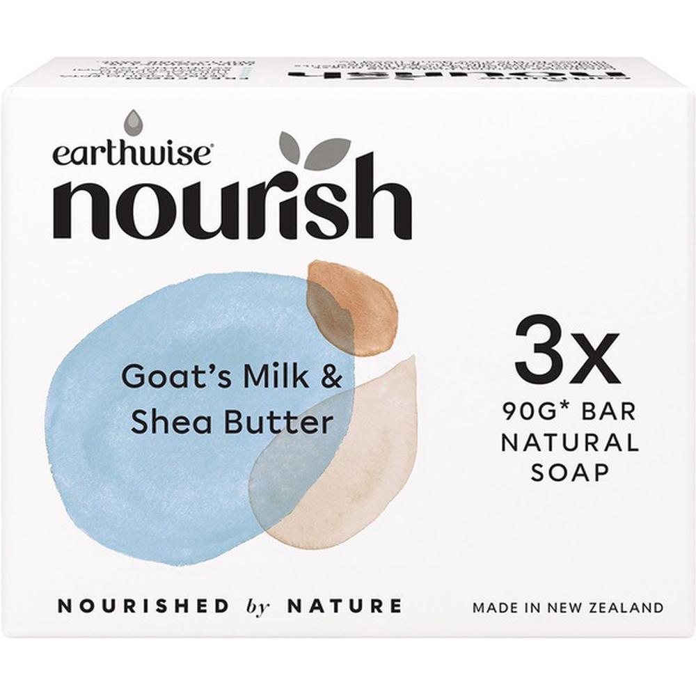 Natural Soap Bar Goat's Milk & Shea Butter, 3 Pack, 9421038080078