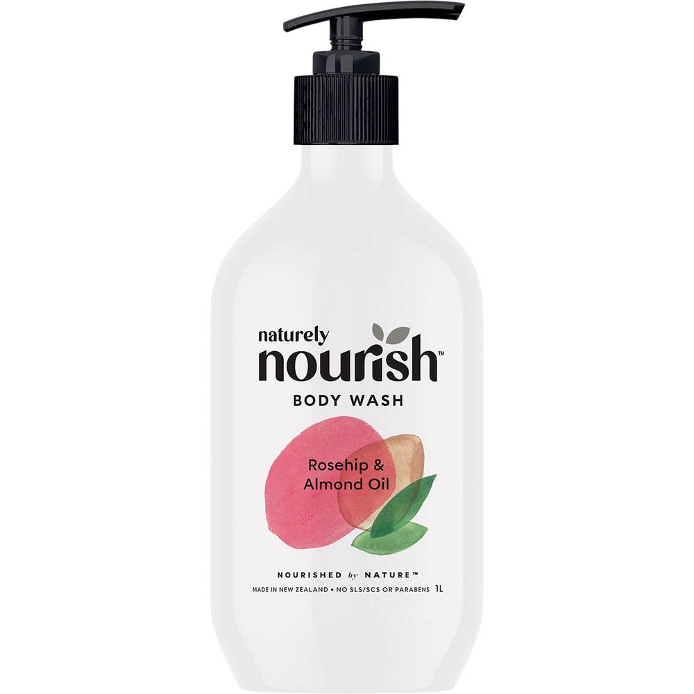 Body Wash Rosehip & Almond Oil - 1L, 9421038080108