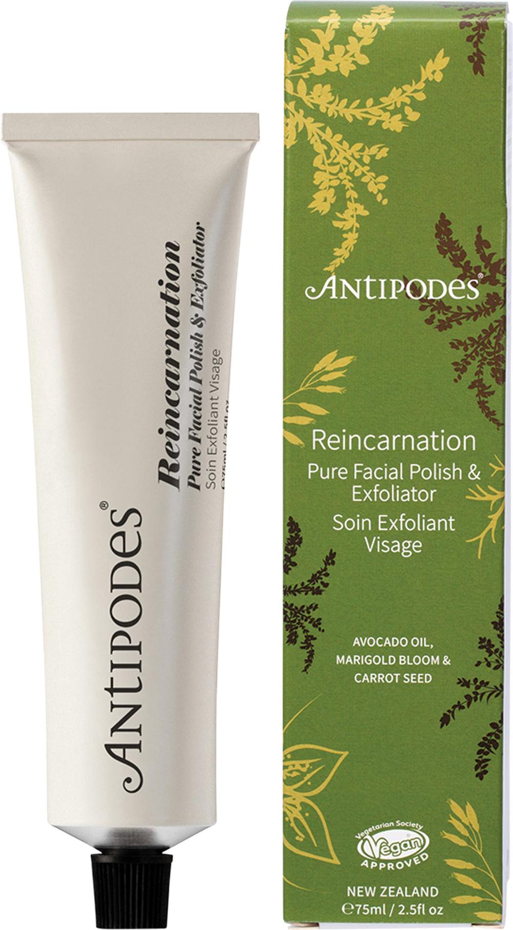 Antipodes Reincarnation Pure Facial Polish & Exfoliator - 75mL, 9421900569052