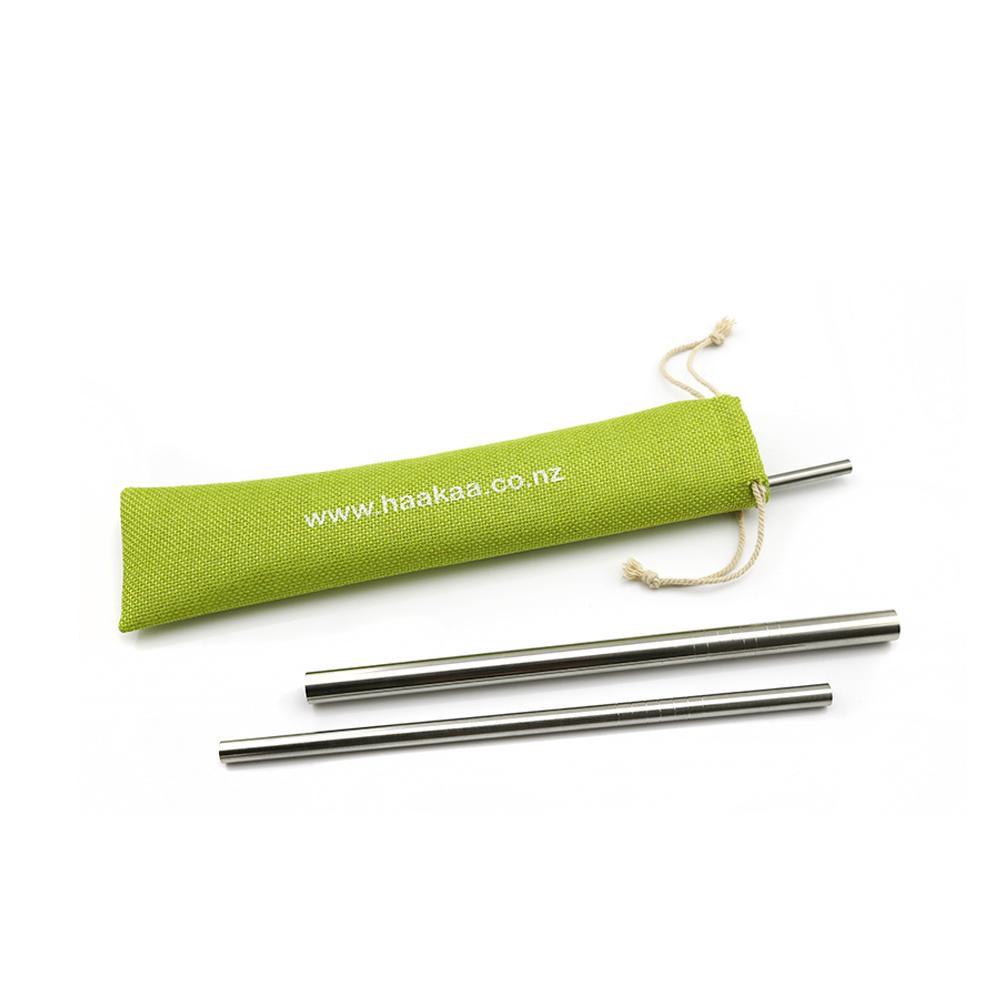 Stainless Steel Straws Straight With Ridges - Medium, 9421904690929