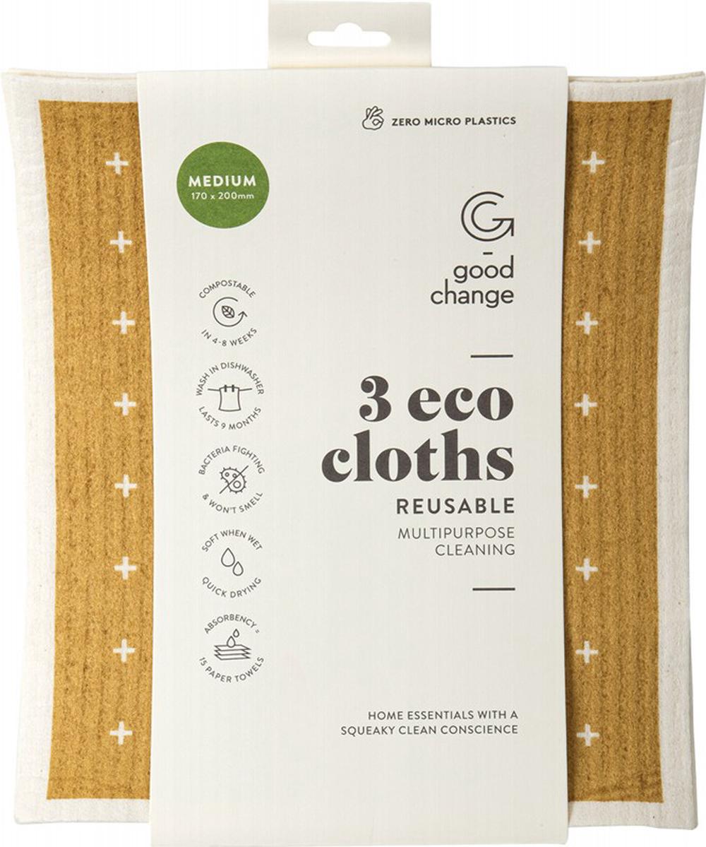 Eco Cloth, 3 Pack - Medium, 9421905637008