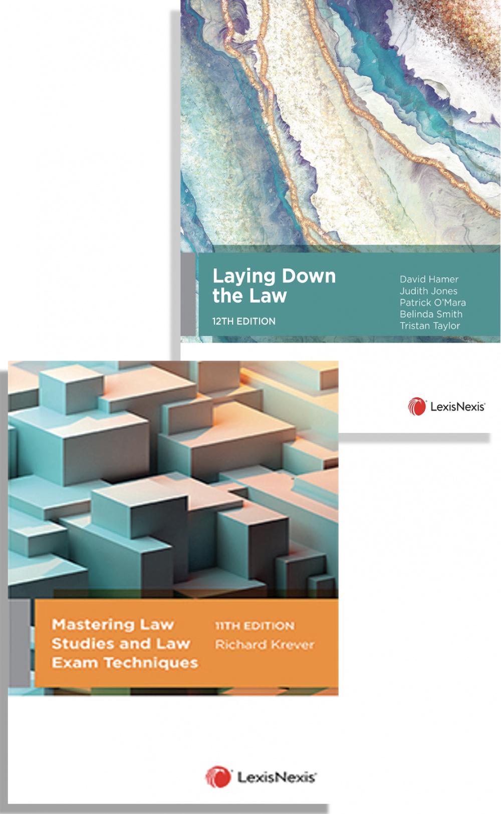 Laying Down the Law, 12th edition and Mastering Law Studies and Law Exam Techniques, 11th edition (Bundle), 9780001550032