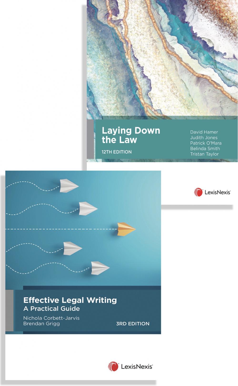 Laying Down the Law, 12th edition and Effective Legal Writing: A Practical Guide, 3rd edition (Bundle), 9780001550445