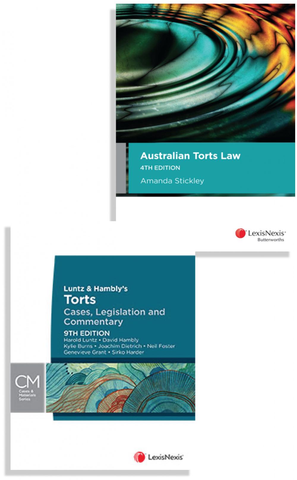 Australian Torts Law, 4th edition and Luntz & Hamblys Torts: Cases, Legislation and Commentary, 9th edition, 9780001555327