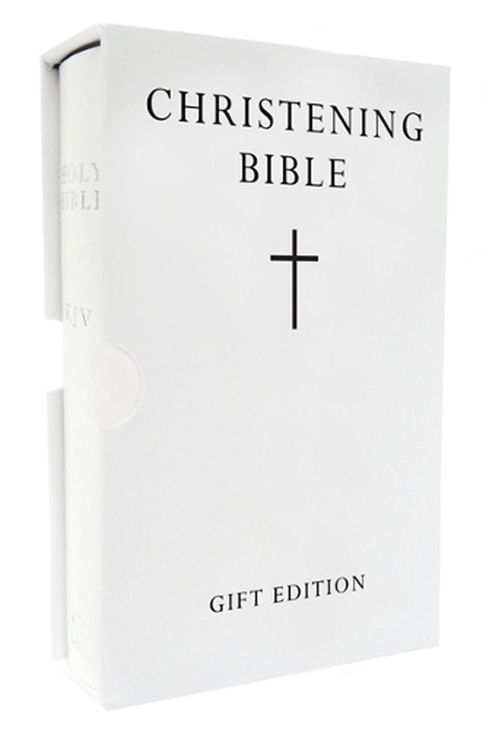 HOLY BIBLE: King James Version (KJV) White Pocket Christening Edition ...