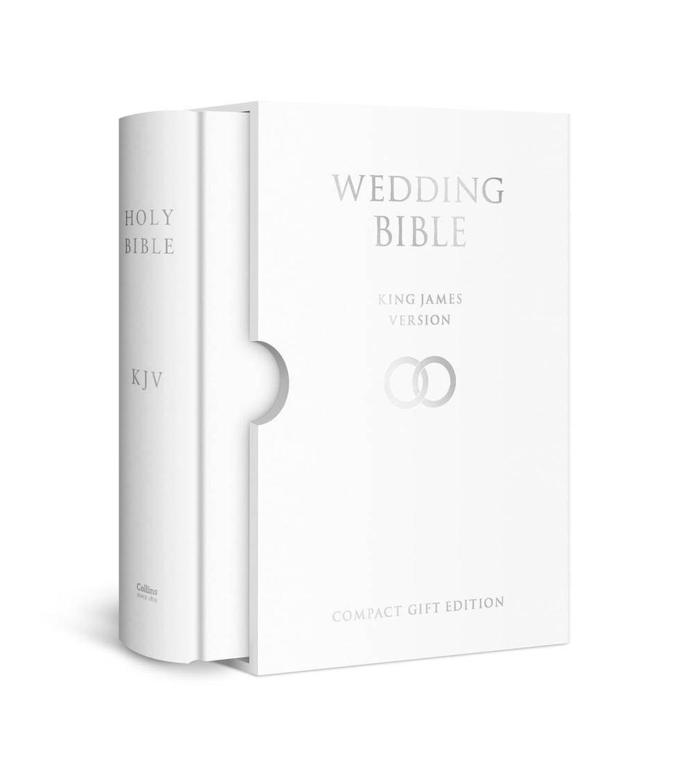 HOLY BIBLE: King James Version (KJV) White Compact Wedding Edition, 9780008225056