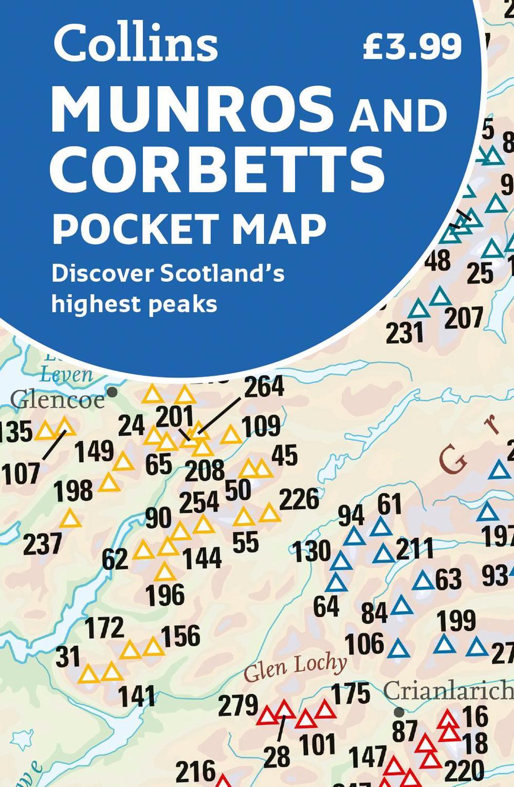 Munros and Corbetts Pocket Map, 9780008520625