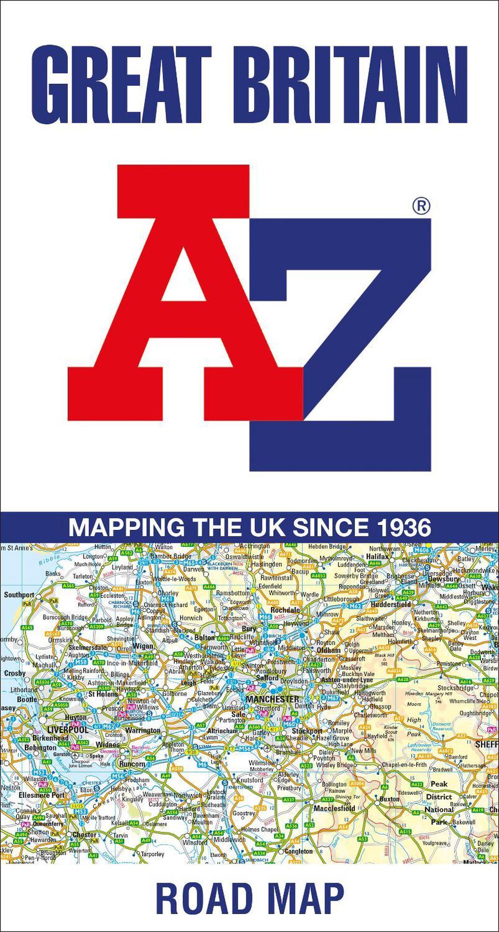 Great Britain A-Z Road Map, 9780008581756