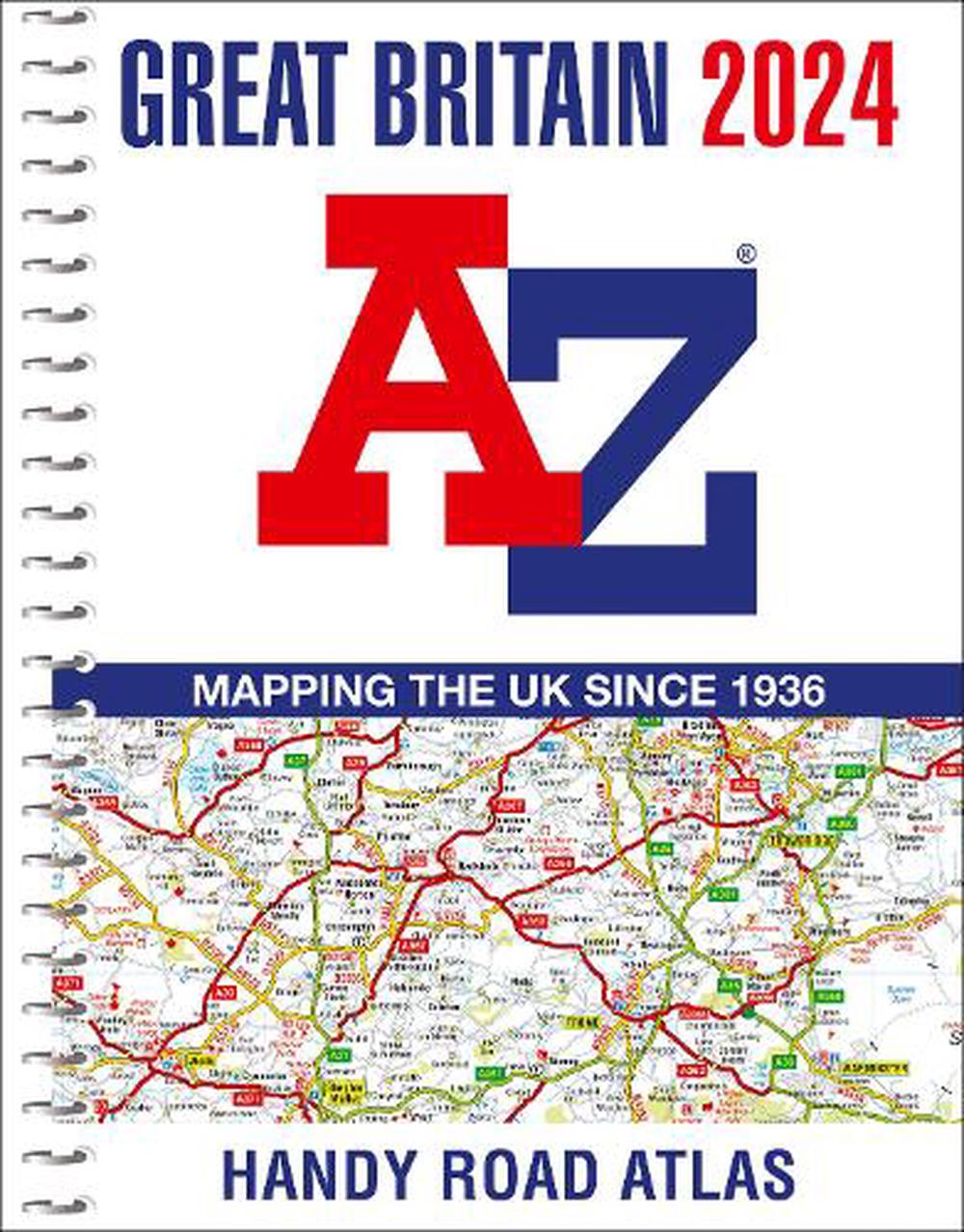 Great Britain Az Handy Road Atlas 2024 (a5 Spiral) by Az Maps, Spiral