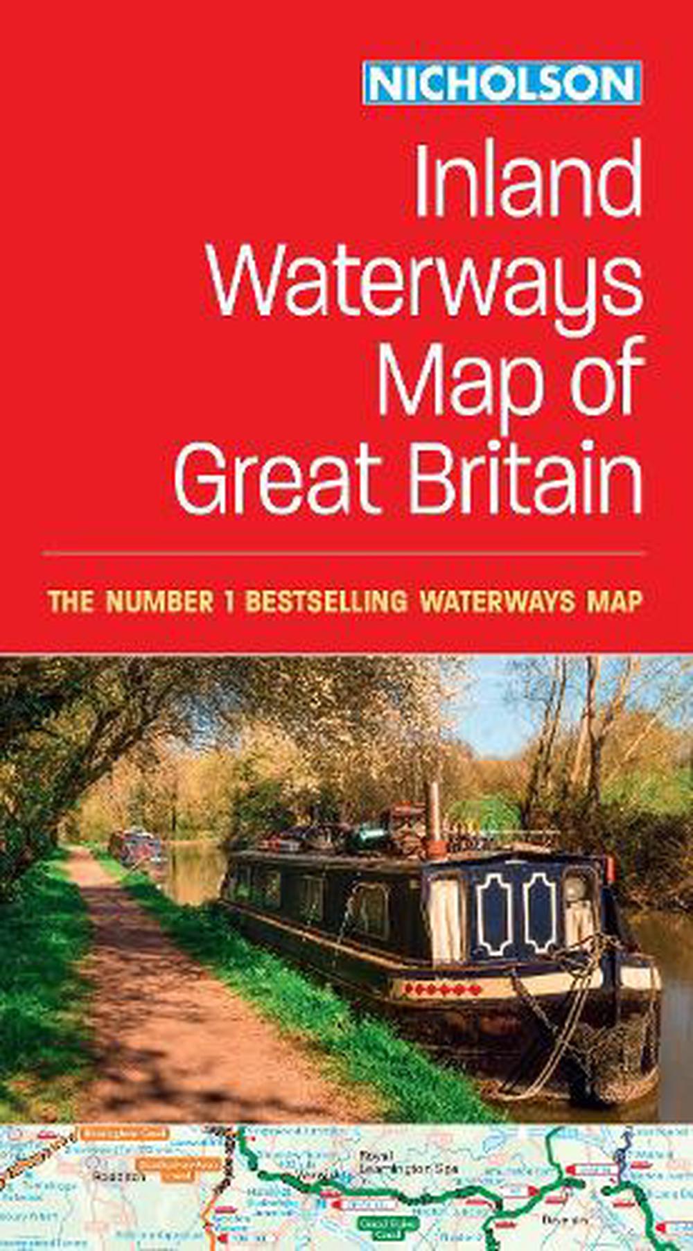 Nicholson Inland Waterways Map of Great Britain by Nicholson Waterways ...