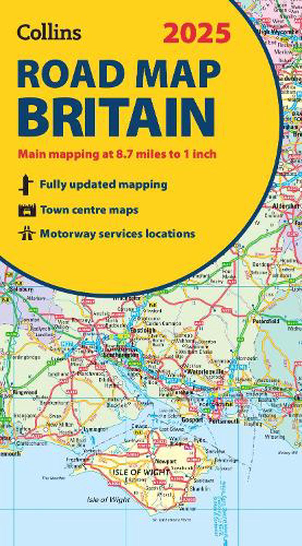 2025 Collins Road Map of Britain by Collins Maps, Folded, 9780008652913 ...