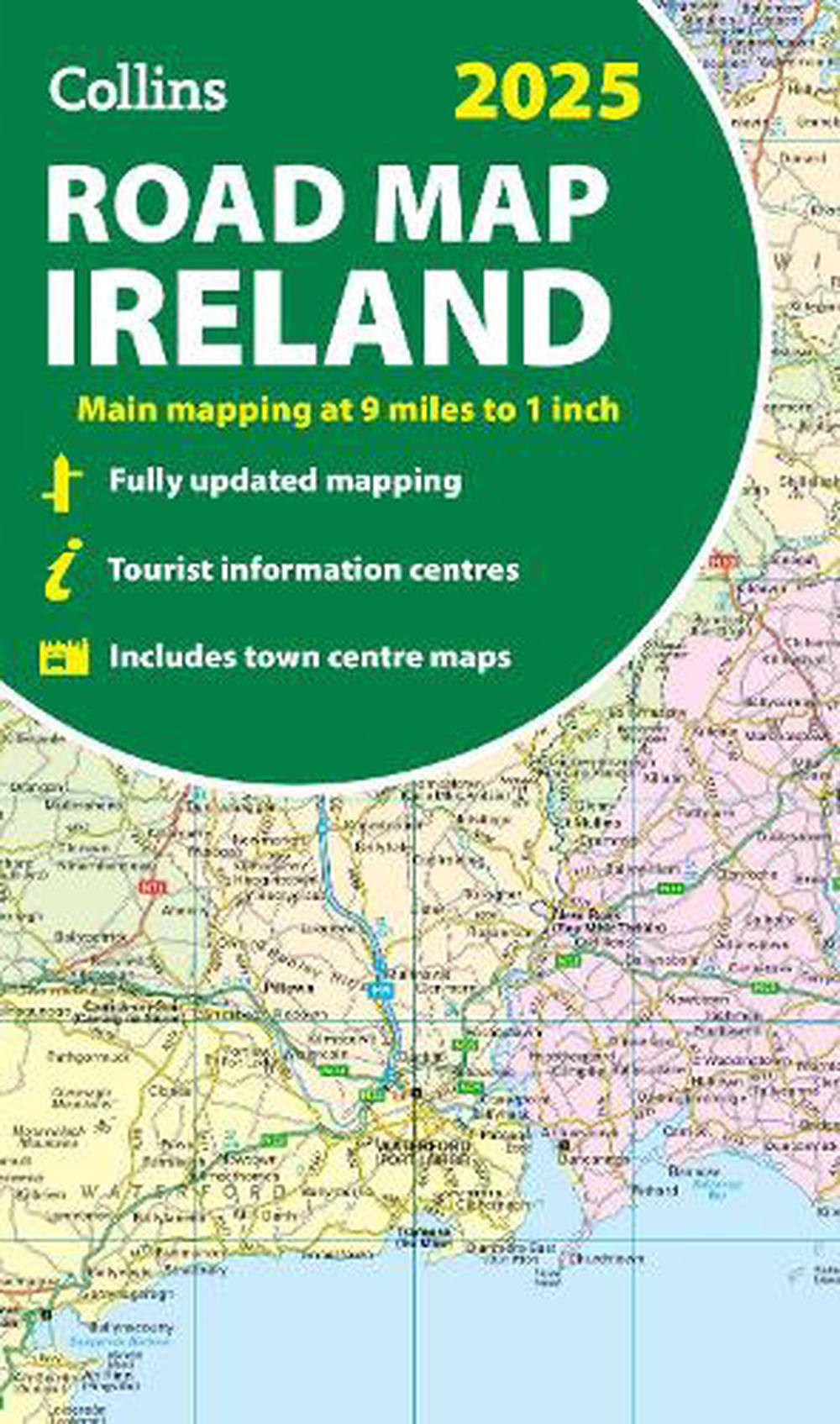 2025 Collins Road Map of Ireland by Collins Maps, Folded, 9780008653002 Buy online at The Nile