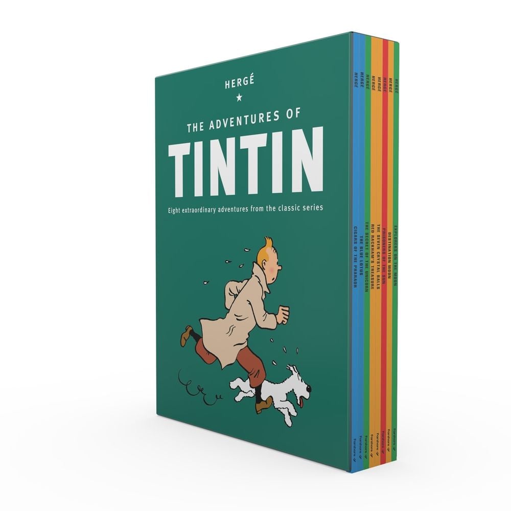 The Adventures of Tintin Paperback Collection: 8 Book Box-Set by