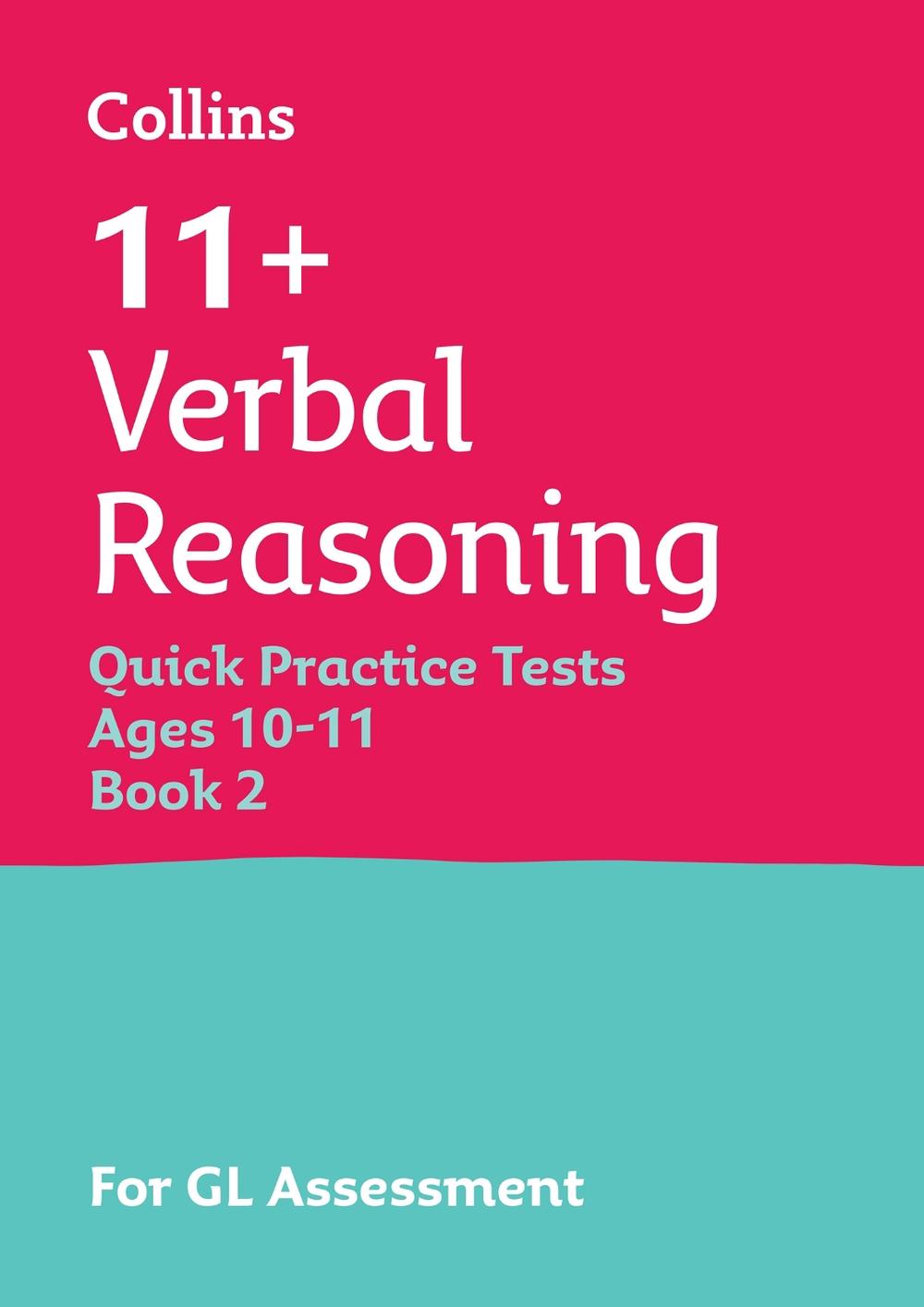 11+ Verbal Reasoning Quick Practice Tests Age 10-11 (Year 6) Book 2, 9780008701208