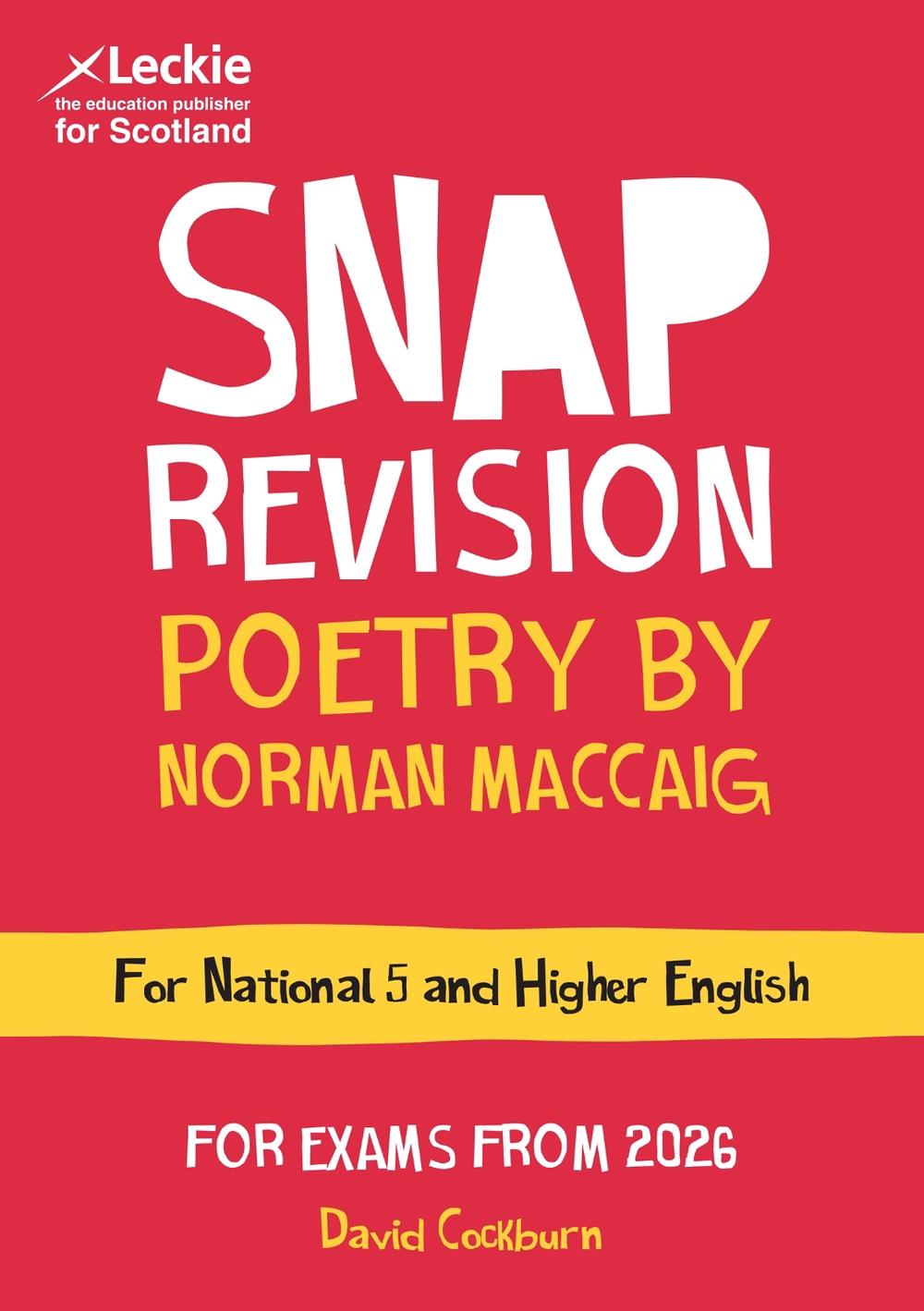 National 5/Higher English Revision: Poetry by Norman MacCaig, 9780008774684
