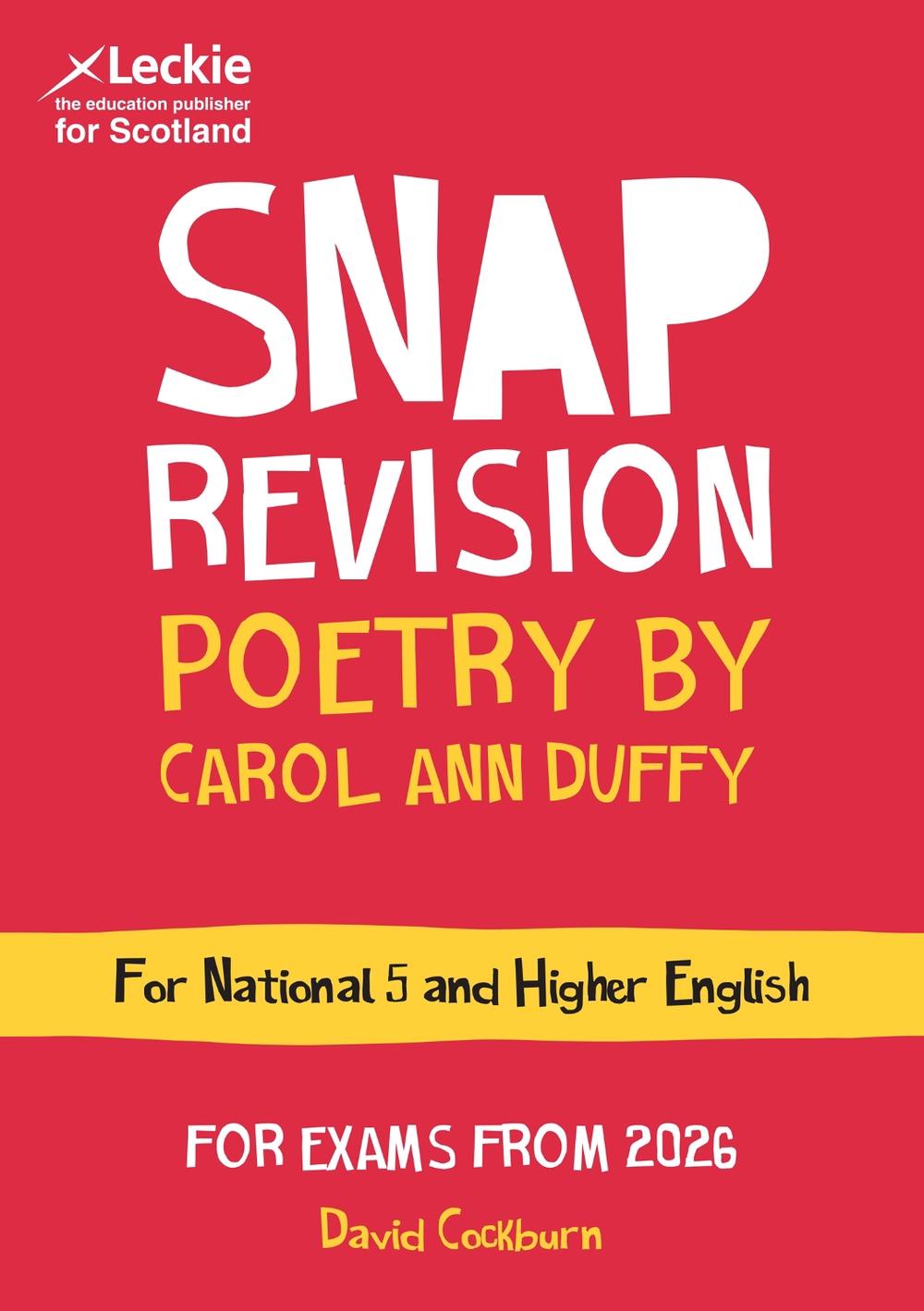 National 5/Higher English Revision: Poetry by Carol Ann Duffy, 9780008774707