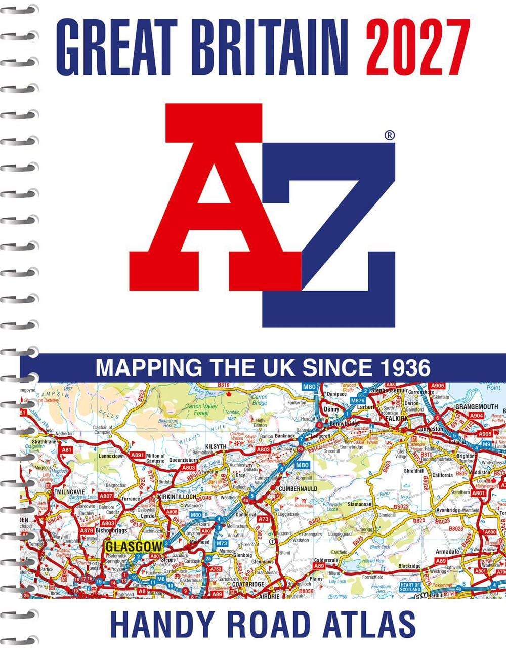 A -Z Great Britain Handy Road Atlas 2027 (A5 Spiral) by A-Z Maps - ISBN: 9780008778996
