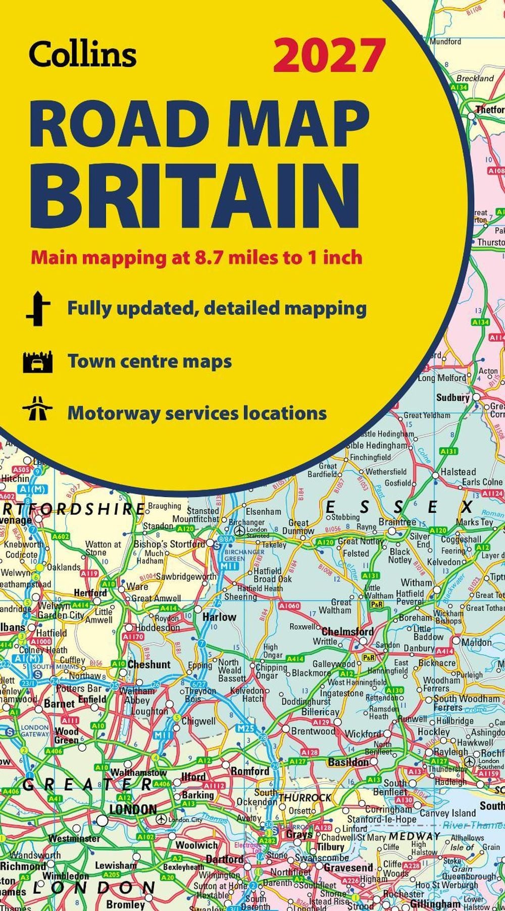 Collins Road Map of Britain 2027 (Folded Map) by Collins Maps - ISBN: 9780008779054